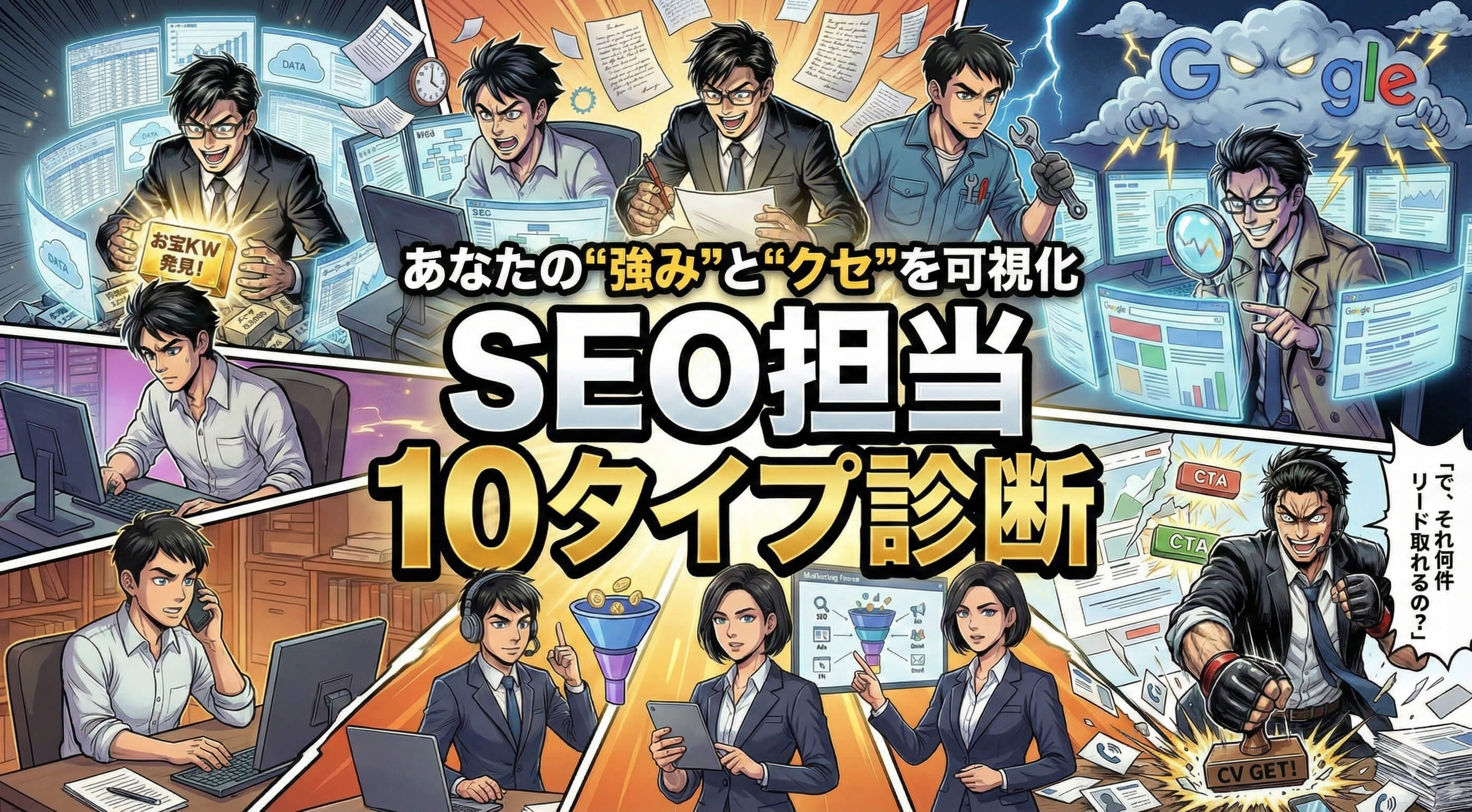 SEO担当10タイプ